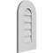 Ekena Millwork Round Top Surface Mount PVC Gable Vent: Non-Functional, w/ 3-1/2"W x 1"P Standard Frame, 12"W x 22"H GVPRT12X2201SN - alternate 5
